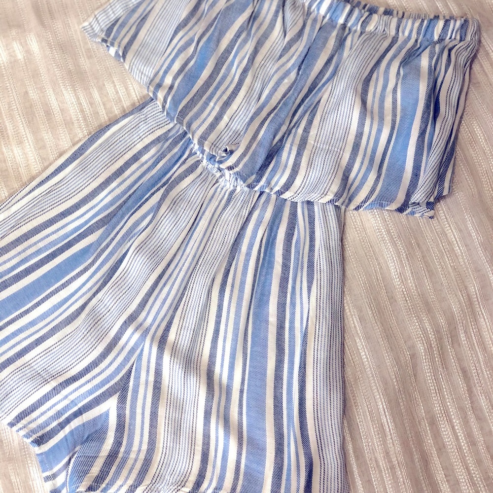 Strapless romper
